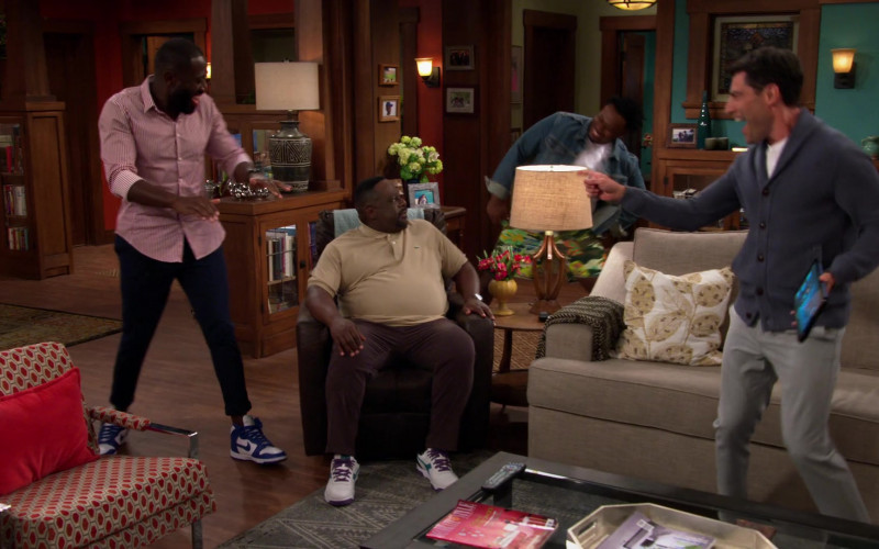 Nike Dunk High Sneakers of Sheaun McKinney as Malcolm Butler in The Neighborhood S04E01 Welcome to the Family (2021)