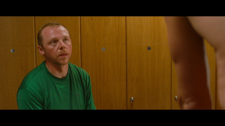 Nike Green T-Shirt Worn by Simon Pegg as Dennis Doyle in Run Fatboy Run (2007)