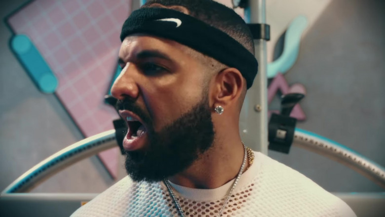 Nike Headband of Drake in Way 2 Sexy ft. Future and Young Thug (1)