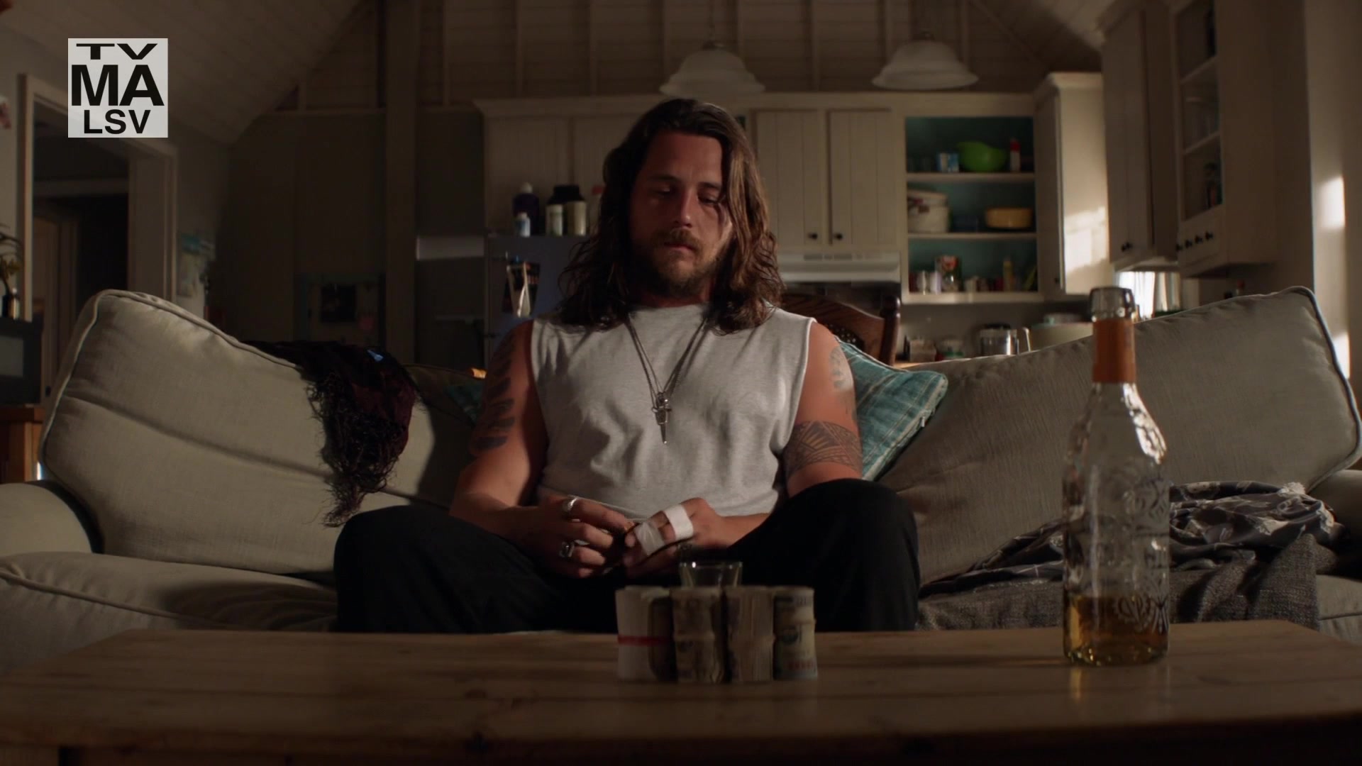 Pasote Tequila Bottle Of Ben Robson As Craig Cody In Animal Kingdom S05E09  