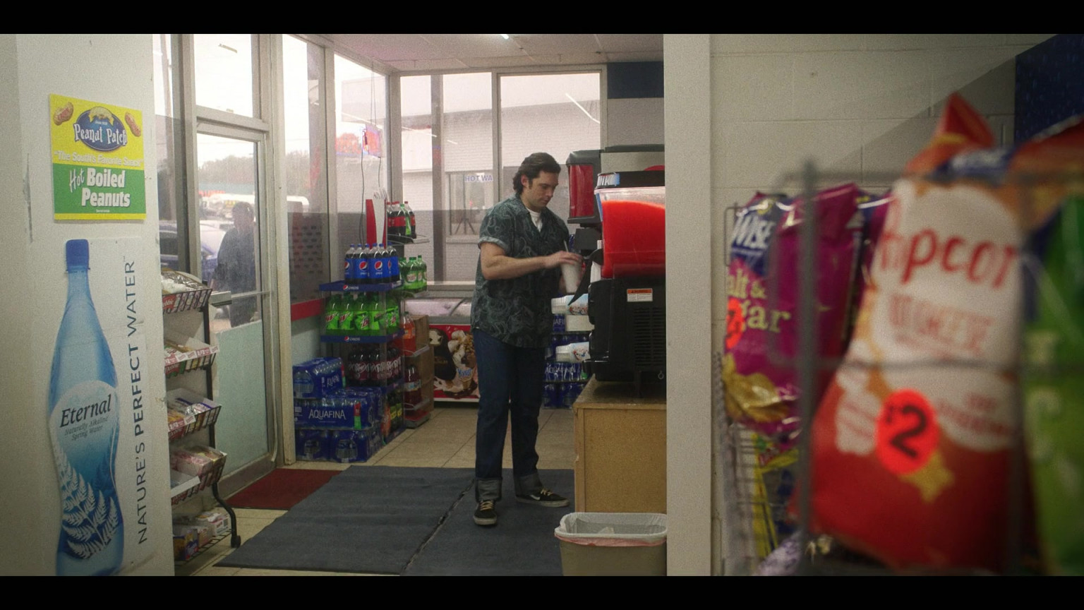 Peanut Patch Boiled Peanuts, Eternal Water, Pepsi, Mountain Dew, Dr