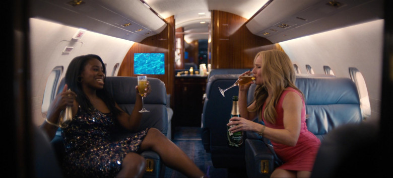 Perrier-Jouët Champagne Enjoyed by Kirby Howell-Baptiste as JoJo Johnson and Kristen Bell as Connie Kaminski in Queenpins (2021)