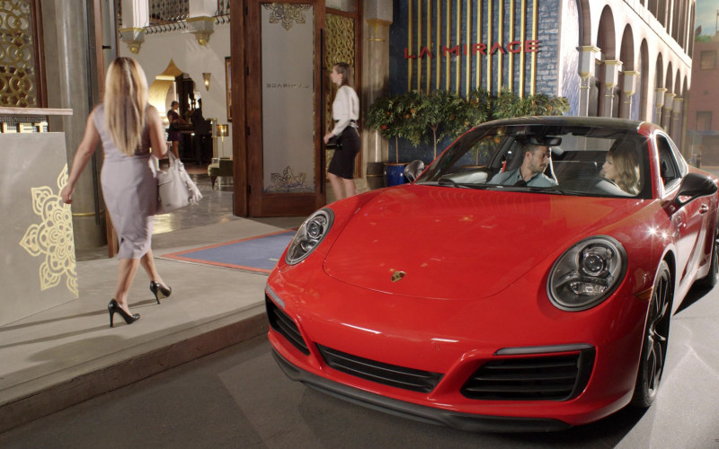 Porsche 911 Carrera GTS Red Sports Car in Dynasty S04E21 "Affairs of State and Affairs of the Heart" (2021)