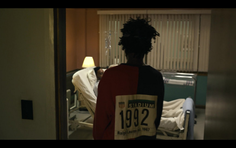 Ralph Lauren Sweatshirt Worn by Actor in Wu-Tang An American Saga S02E01 Little Ghetto Boys (2021)