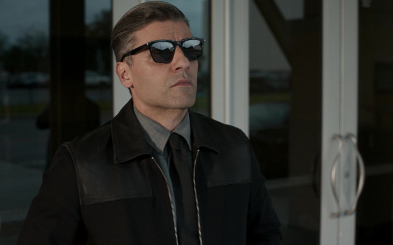 Saint Laurent 281 SL Square Frame Sunglasses of Oscar Isaac as William Tell in The Card Counter (2021)