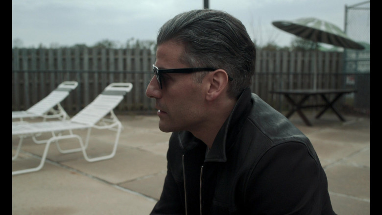 Saint Laurent 281 SL Square Frame Sunglasses of Oscar Isaac as William Tell in The Card Counter Movie (2)