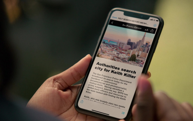 San Francisco Chronicle Website in Truth Be Told S02E05 If I Didn't Laugh, You'd Cry (2021)
