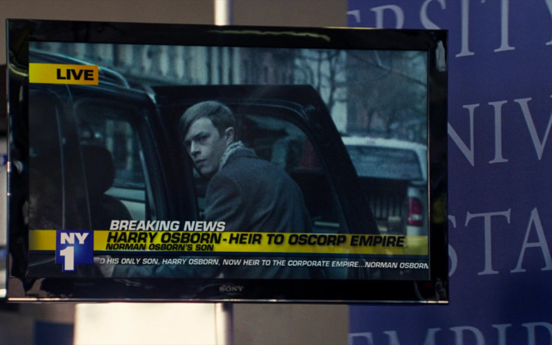 Sony TV and NY1 television channel in The Amazing Spider-Man 2 (1)