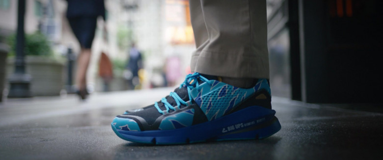 Under Armour Forge RC Big Ups Blue Camo Sneakers of Ryan Reynolds as Guy in Free Guy Movie (2)