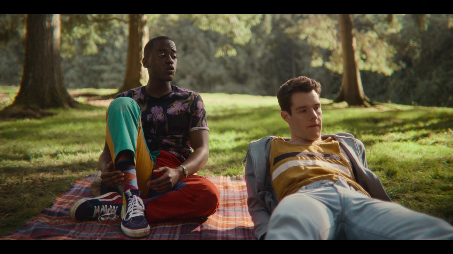 Vans Sk8 Mid Sneakers Of Ncuti Gatwa As Eric Effiong In Sex Education S03e02 2021