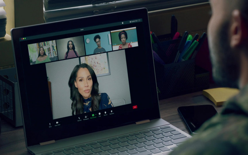 Zoom Video Conferencing App in Queen Sugar S06E01 If You Could Enter Their Dreaming (2021)