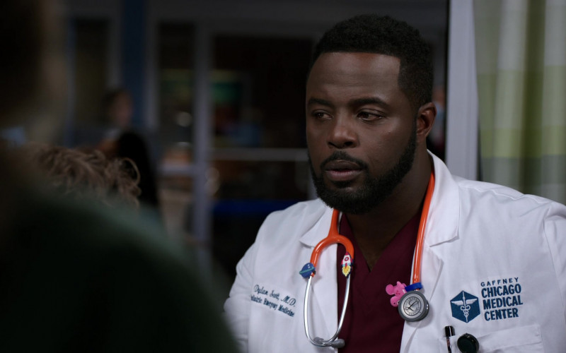 3M Littmann Stethoscope of Guy Lockard as Dr. Dylan Scott in Chicago Med S07E05 Change Is a Tough Pill to Swallow (2021)