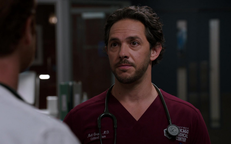 3M Littmann Stethoscope of Michael Rady as Dr. Matt Cooper in Chicago Med S07E05 Change Is a Tough Pill to Swallow (2021)
