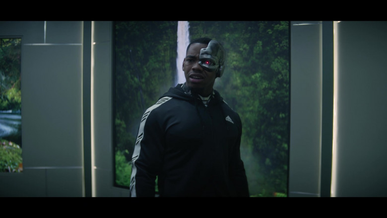Adidas Hooded Jacket of Joivan Wade as Cyborg in Doom Patrol S03E07 Bird Patrol (2021)