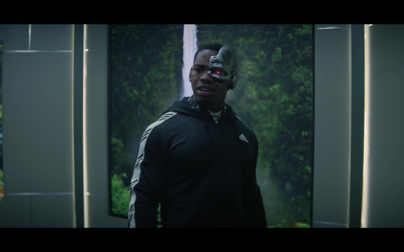 Adidas Hooded Jacket of Joivan Wade as Cyborg in Doom Patrol S03E07 Bird Patrol (2021)