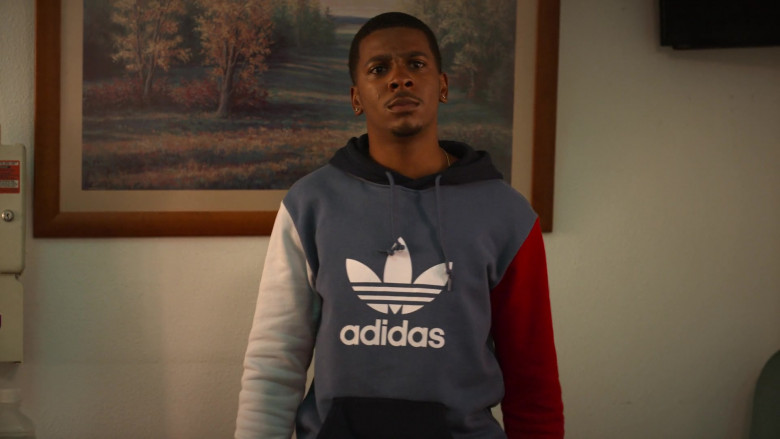 Adidas Men’s Hoodie of Brett Gray as Jamal Turner in On My Block S04E09 Chapter Thirty-Seven (2021)