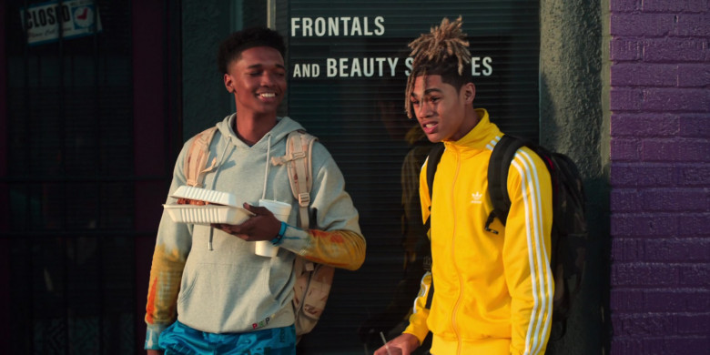 Adidas Yellow Track Jacket in Swagger S01E02 Haterade (2021)
