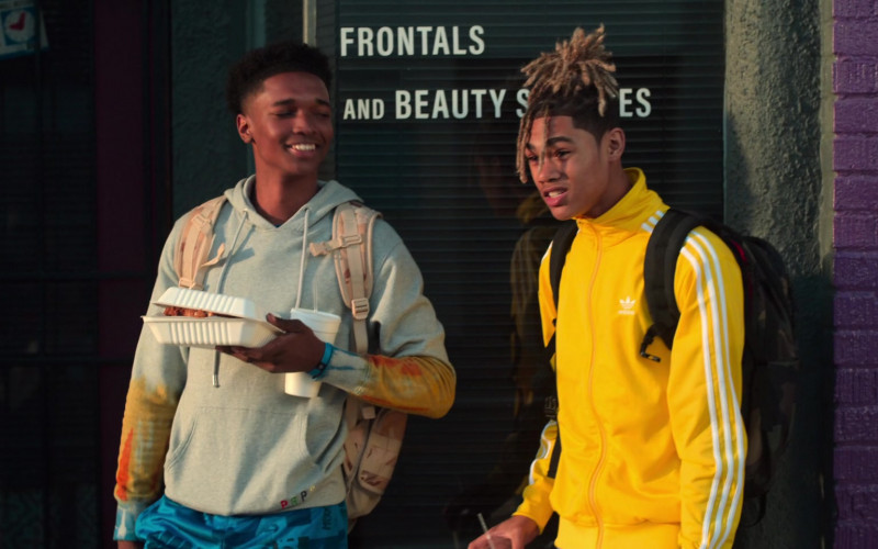 Adidas Yellow Track Jacket in Swagger S01E02 Haterade (2021)