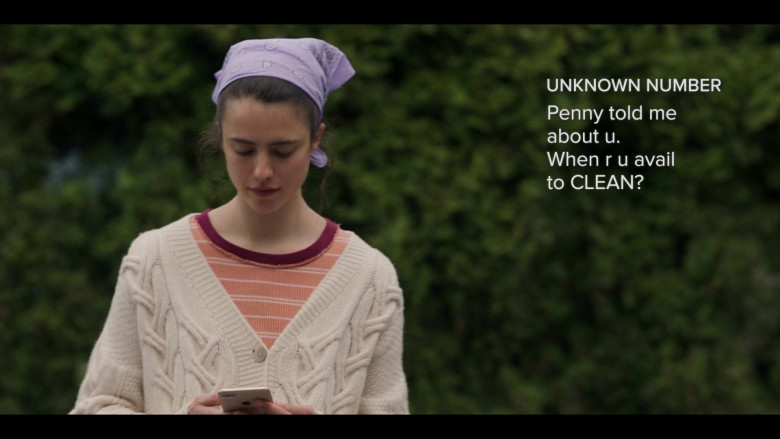 Apple iPhone Smartphone Used by Margaret Qualley as Alex in Maid S01E09 Sky Blue (2021)