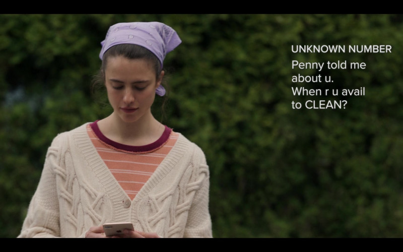 Apple iPhone Smartphone Used by Margaret Qualley as Alex in Maid S01E09 Sky Blue (2021)
