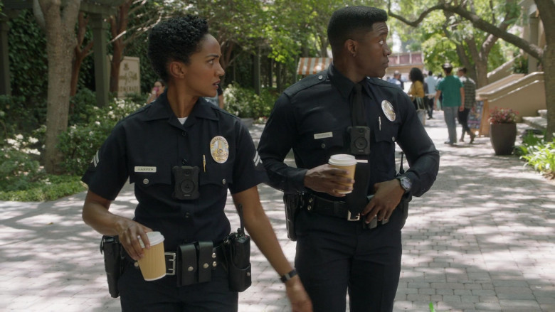Axon Bodycams (Video Cameras) in The Rookie S04E04 Red Hot (3)