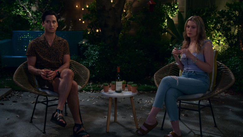 Bar Dog Wine Bottle in Pretty Smart S01E09 Seriously though! Chelsea has writer’s block! (2)