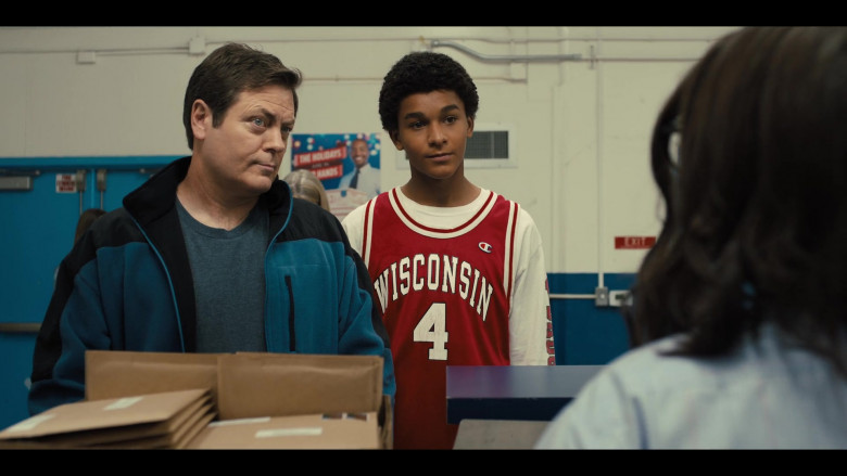 Champion Red Jersey Worn by Jaden Michael as Young Colin Kaepernick in Colin in Black & White S01E06 Dear Colin (2021)