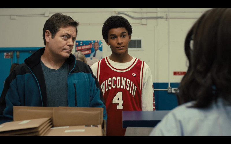Champion Red Jersey Worn by Jaden Michael as Young Colin Kaepernick in Colin in Black & White S01E06 Dear Colin (2021)