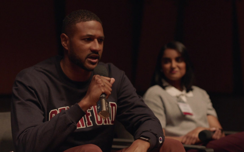 Champion x Stanford University Sweatshirt in Insecure S05E01 Reunited, Okay (2021)