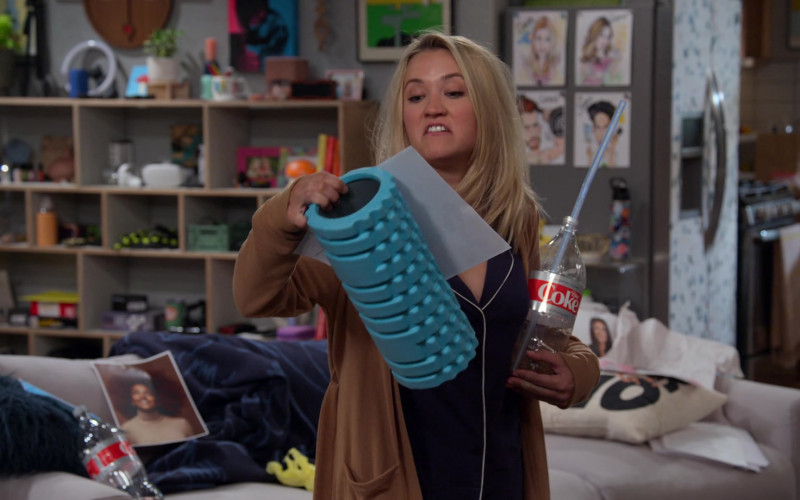 Diet Coke Soda Enjoyed by Emily Osment as Chelsea in Pretty Smart S01E02 Get this! Chelsea got a package! (2021)