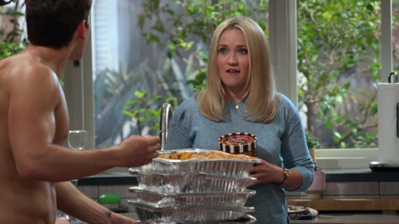 Dreyer's Ice Cream Held by Emily Osment as Chelsea in Pretty Smart S01E08 OMG! Jayden's mom is back. (2021)