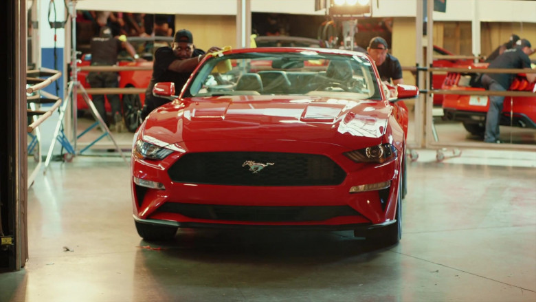 Ford Mustang Red Convertible Car in The Big Leap S01E03 TV Show 2021 (1)