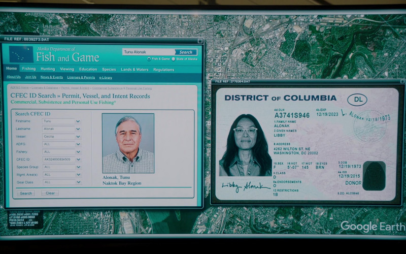 Google Earth Software in NCIS S19E04 Great Wide Open (2021)