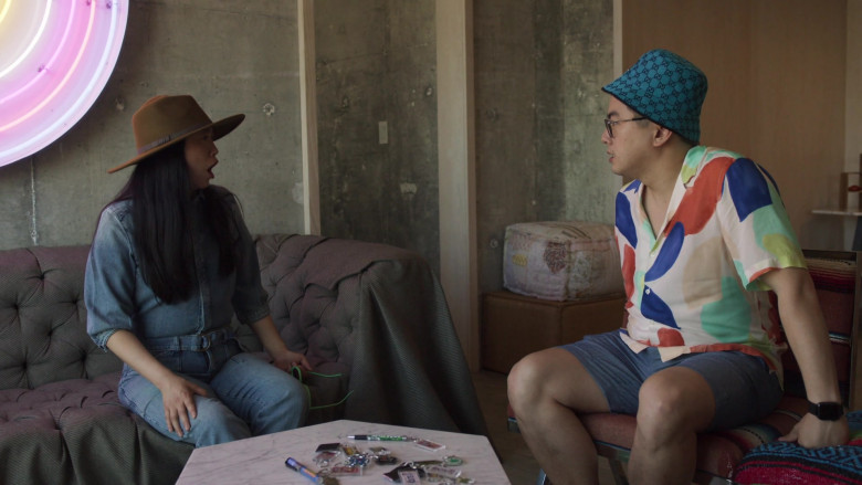 Gucci Blue Hat in Awkwafina is Nora From Queens S02E09 The Simple Life (2021)