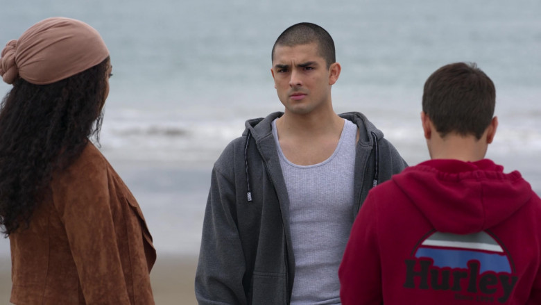 Hurley Red Hoodie in On My Block S04E07 Chapter Thirty-Five (2021)