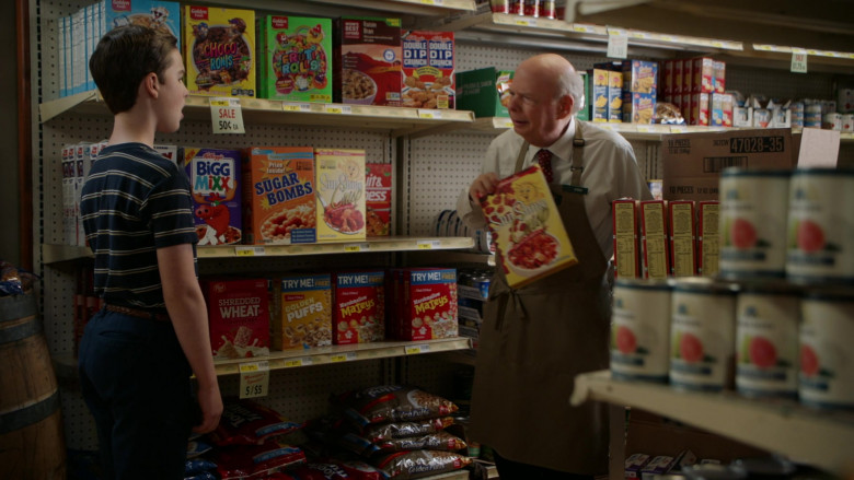 Kellogg's and Post Cereals in Young Sheldon S05E01 One Bad Night and Chaos of Selfish Desires (2021)