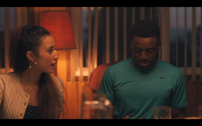 Nike Green T-Shirt of Chibuikem Uche as Cooper Clay in One Of Us Is Lying S01E01 Pilot (2021)