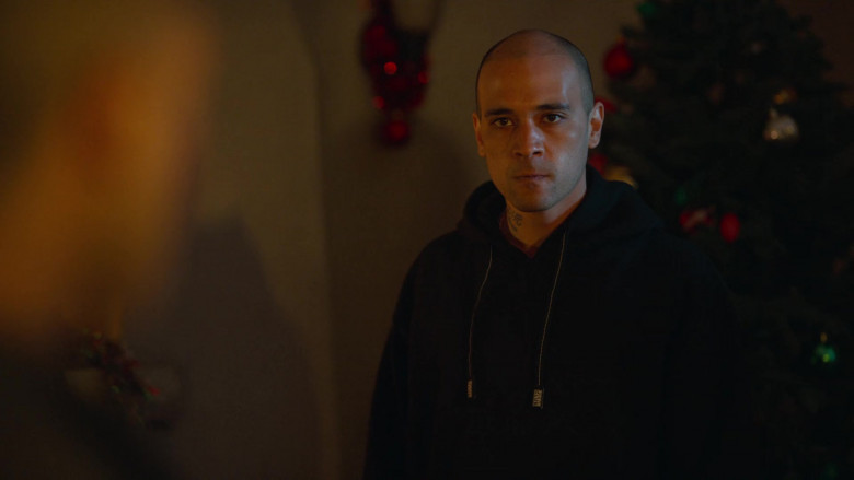 Pro Club Men's Black Hoodie Worn by Actor in On My Block S04E04 Chapter Thirty-Two (2021)