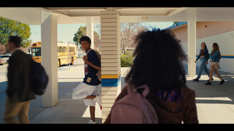 Reebok Men’s HiTop Sneakers of Jaden Michael as Young Colin Kaepernick in Colin in Black & White S01E05 Crystal (2021)
