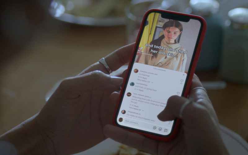 TikTok Video-Sharing Focused Social Networking Service in The Girl in the Woods S01E02 "The Door in the Woods" (2021)