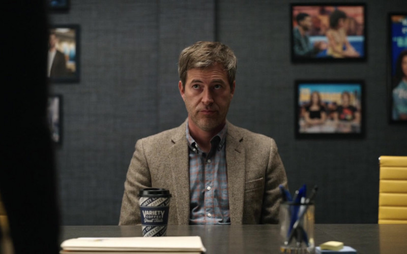 Variety Coffee Enjoyed by Mark Duplass as Chip Black in The Morning Show S02E06 "A Private Person" (2021)