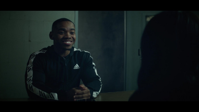 Adidas Men's Hooded Track Jacket Worn By Joivan Wade As Cyborg In Doom ...