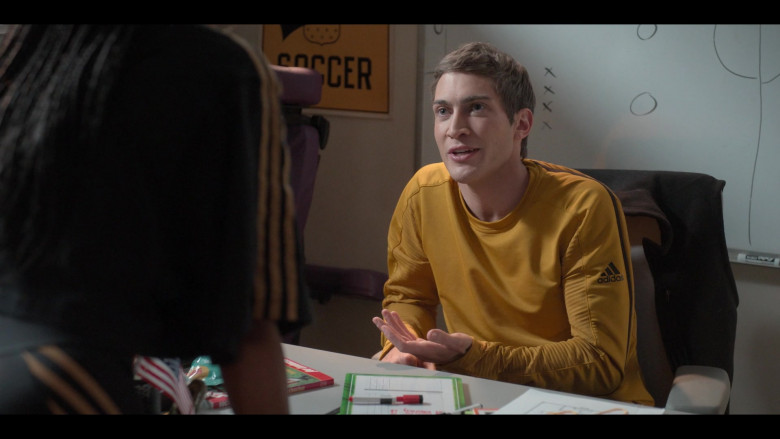 Adidas Men's Sweatshirt of James Morosini as Dalton in The Sex Lives of College Girls S01E01 Welcome to Essex (2021)