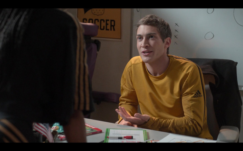 Adidas Men's Sweatshirt of James Morosini as Dalton in The Sex Lives of College Girls S01E01 Welcome to Essex (2021)