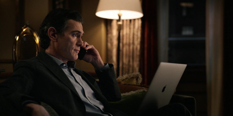 Apple MacBook Laptop Computer of Billy Crudup as Cory Ellison in The Morning Show S02E09 Testimony (2021)