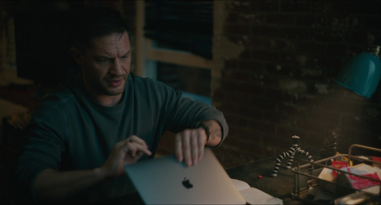 Apple MacBook Laptop of Tom Hardy as Eddie Brock in Venom Let There Be Carnage (2021)