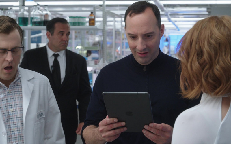 Apple iPad Tablet of Tony Hale as Tieran in Clifford the Big Red Dog (2021)
