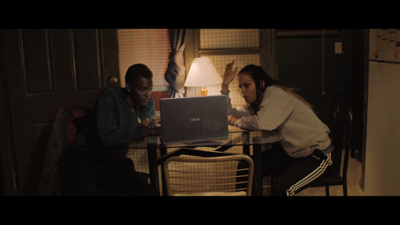 Asus Laptop Computer Used by Halle Berry as Jackie Justice and Sheila Atim as Buddhakan in Bruised (2020)