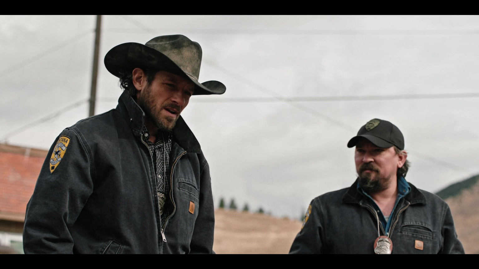 Carhartt Black Denim Jackets For Men In Yellowstone S04E05 