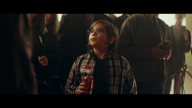 Coca-Cola Soda Can Held by Boy in Red Notice (2021)